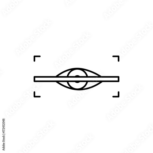 eye scanner icon