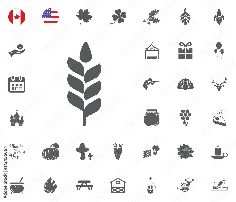 Thanksgiving Day Icon set. Design elements illlustration vector Thanksgiving Day Icon set. Design elements illlustration vector