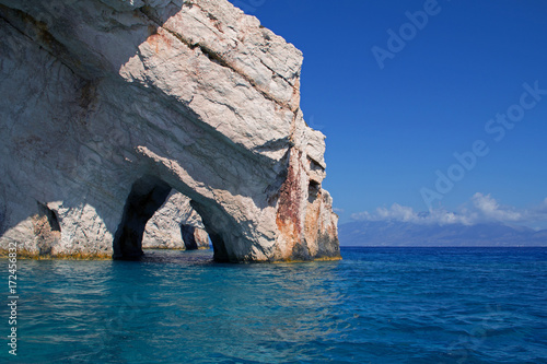 Blue caves on Zakynthos Island