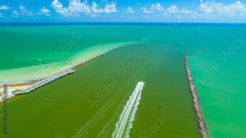 Aerial view of South Beach. Miami Beach. Florida. USA. 