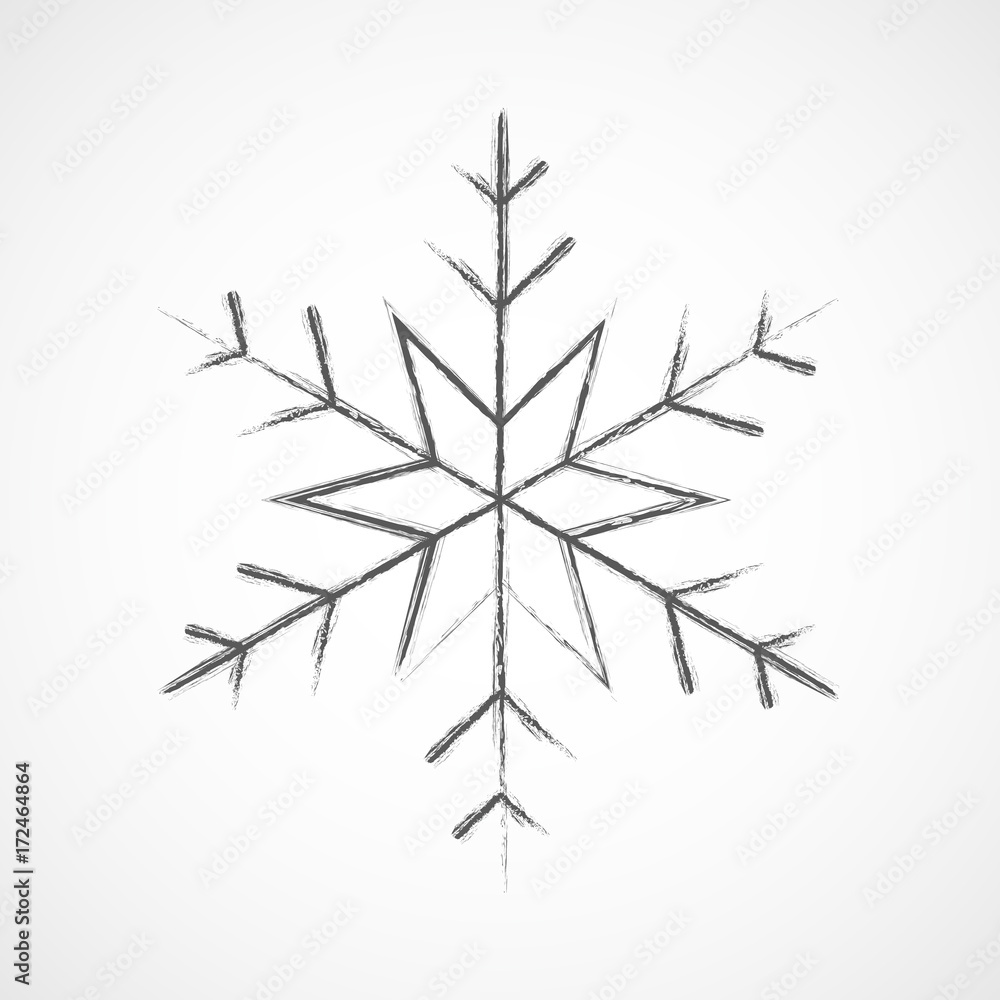 Snowflake icon. Vector illustration. Snowflake icon. Vector illustration.