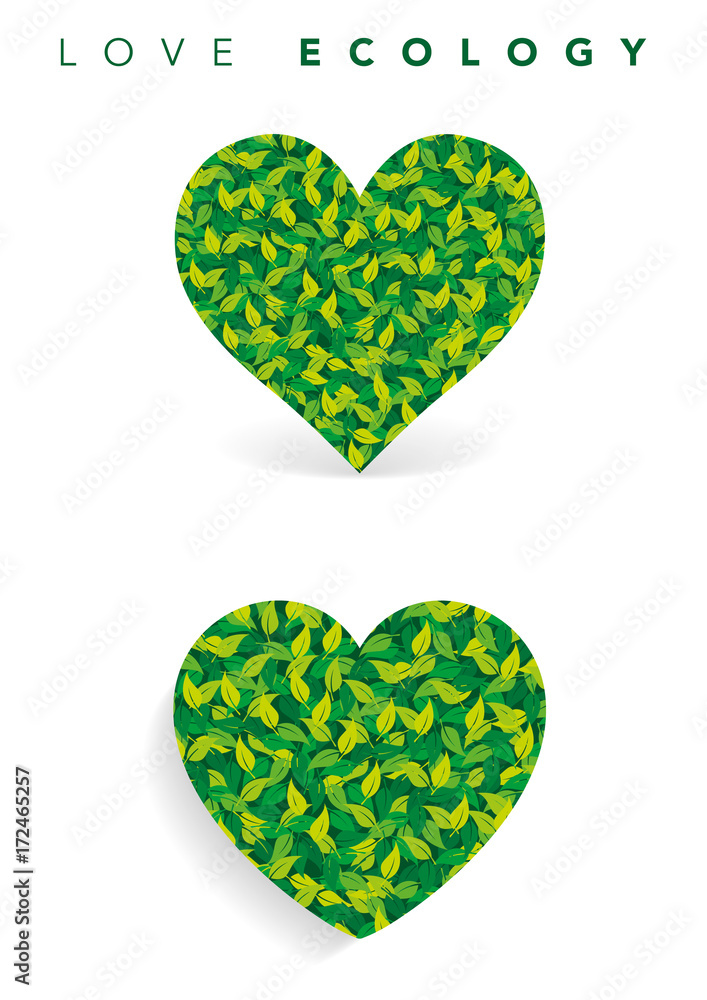 Cuore simbolo di amore per l'ecologia Cuore simbolo di amore per l'ecologia
