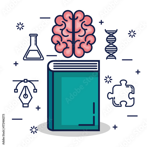 brain storming set icons
