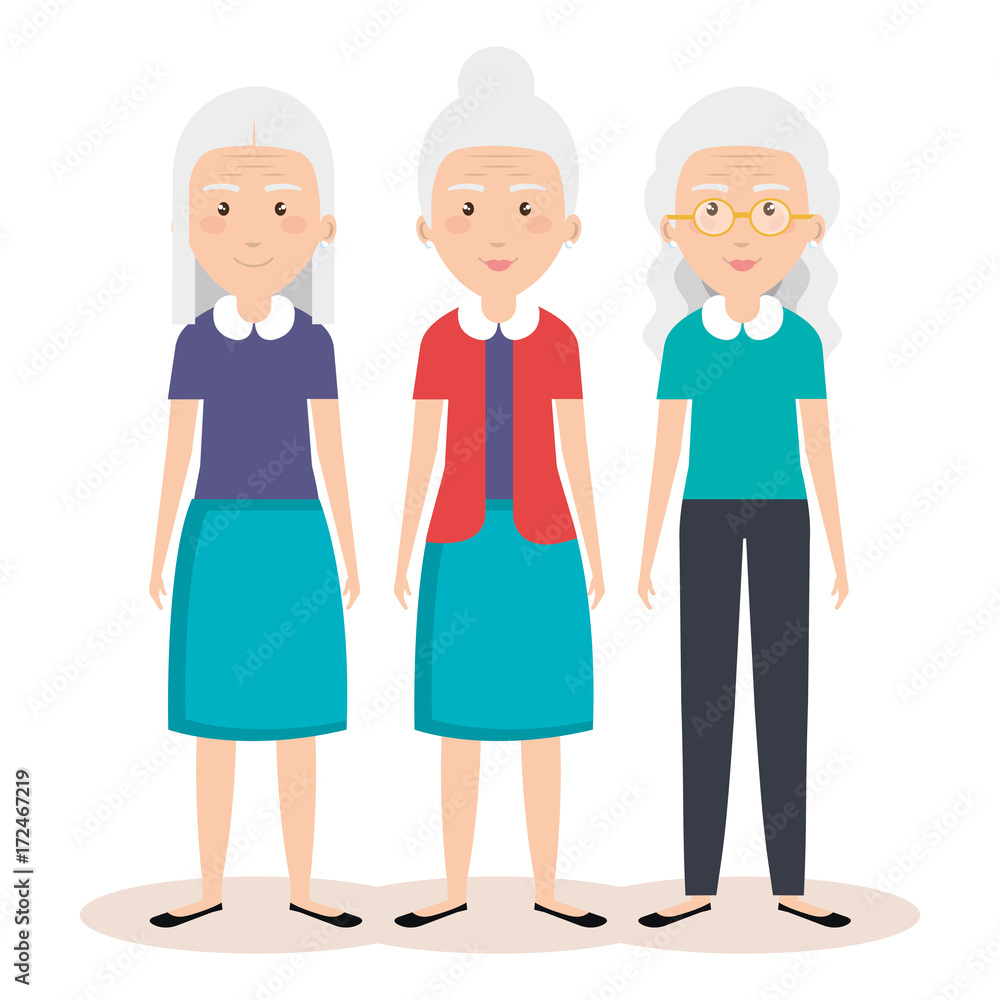 grandparents group avatars characters