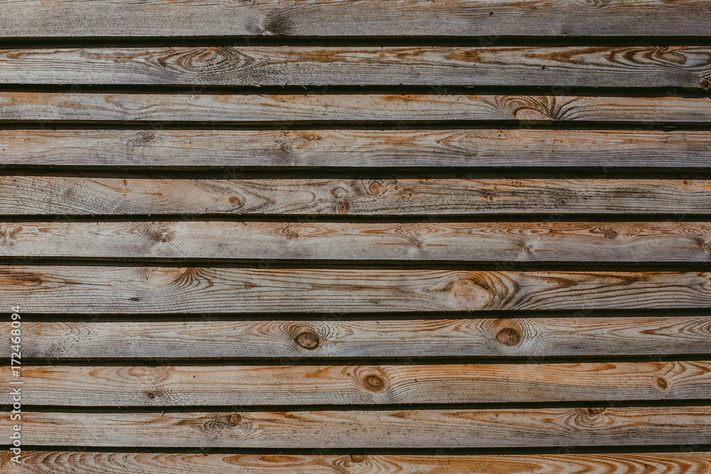 Obraz premium Grunge brown wooden desks background texture.