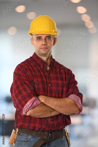 Construction Worker With Arms Crossed