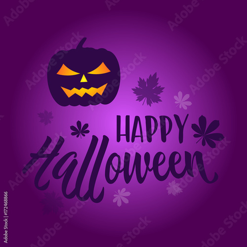 happy halloween greeting card