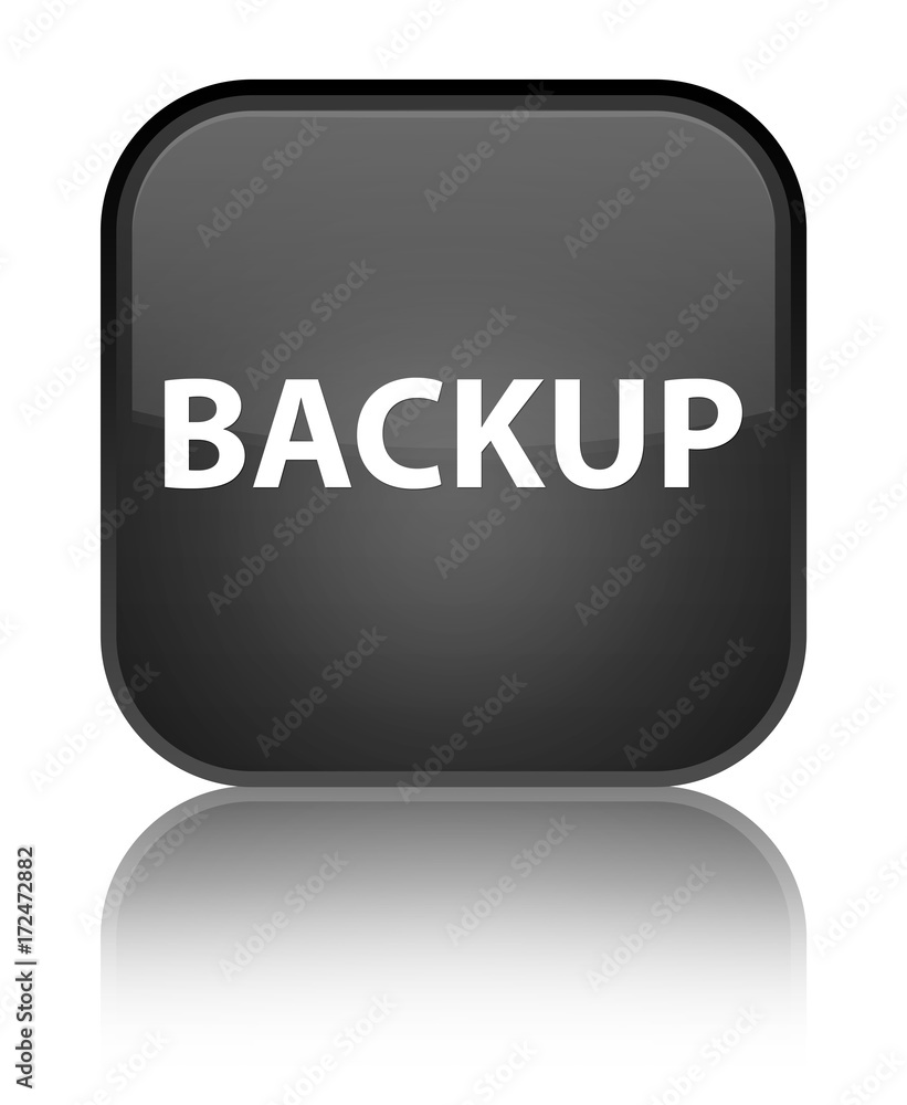 Backup special black square button Backup special black square button