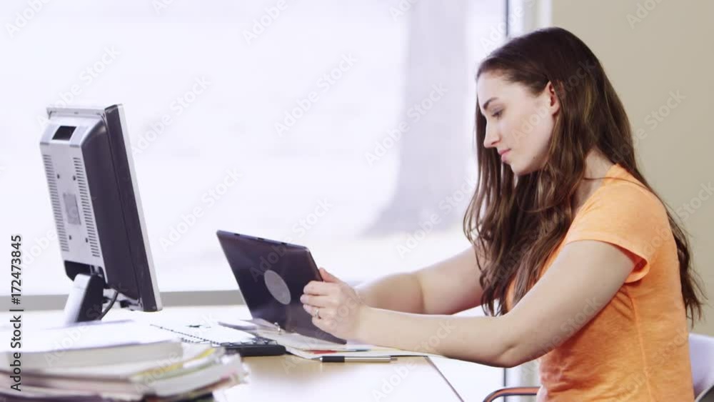 Woman using tablet Woman using tablet