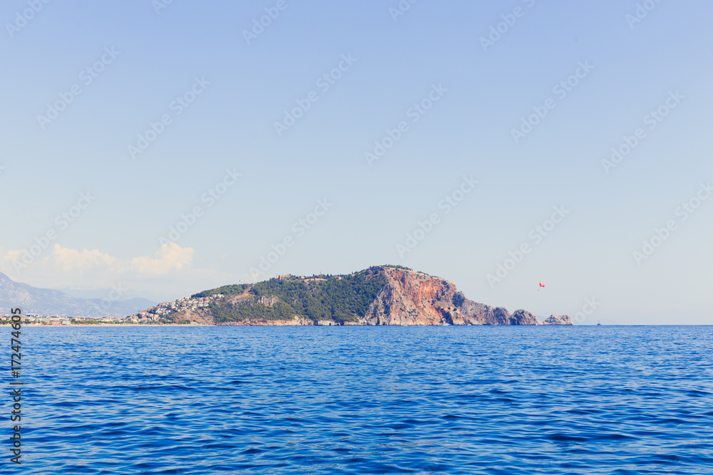 Seascape of mediterranean town 