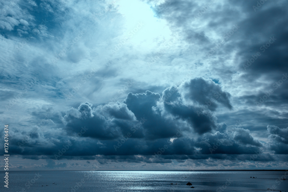 Obraz premium Stormy ocean, abstract natural backgrounds for your design.