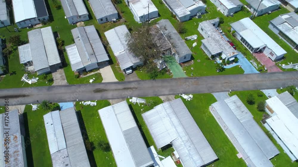 Aerial shot Hurricane Irma aftermath Aerial shot Hurricane Irma aftermath