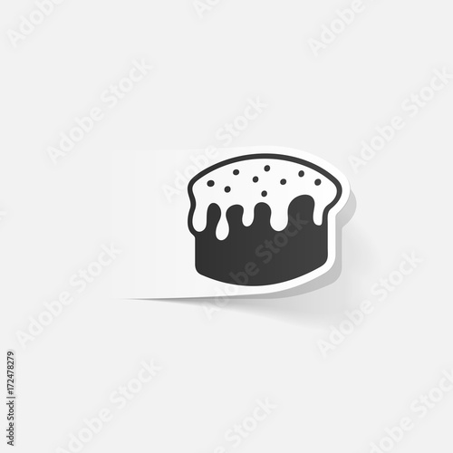 realistic design element: easter cakes