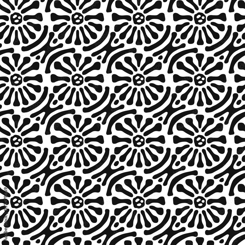 Seamless brushpen textile doodle pattern grunge texture Seamless brushpen textile doodle pattern grunge texture