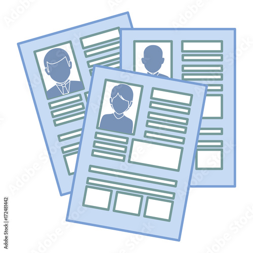 curriculum vitae isolated icon vector illustration design