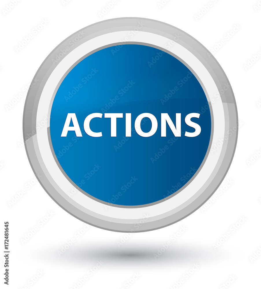 Actions prime blue round button Actions prime blue round button