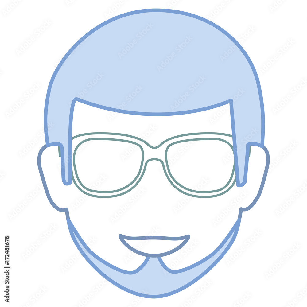young man head avatar character vector illustration design young man head avatar character vector illustration design