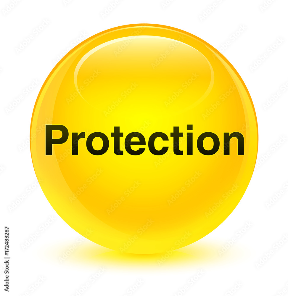 Protection glassy yellow round button Protection glassy yellow round button