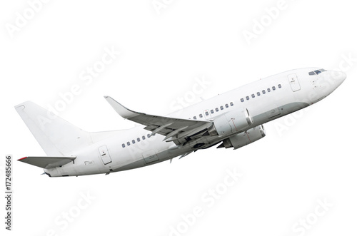 Aircraft isolated on a white background