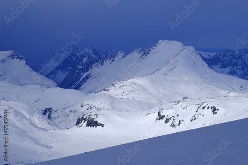 Snow Mountain on Norwegian Island Senja © Erich 