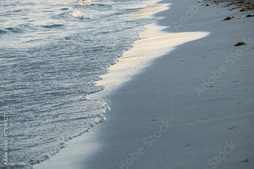 Wave on sand