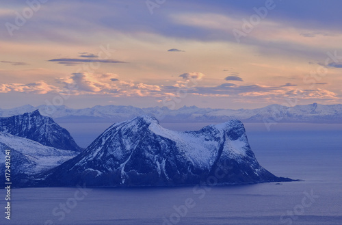 Winter Sunset of Senja, Norway, Scandinavia, Europe © Erich 