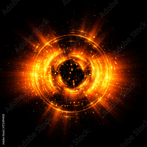 Abstract background. luminous swirling. Elegant glowing circle. Big data cloud. Light ring..Sparking particle. Space tunnel. Colorful ellipse. Glint sphere. Bright border. Magic portal. Energy ball.