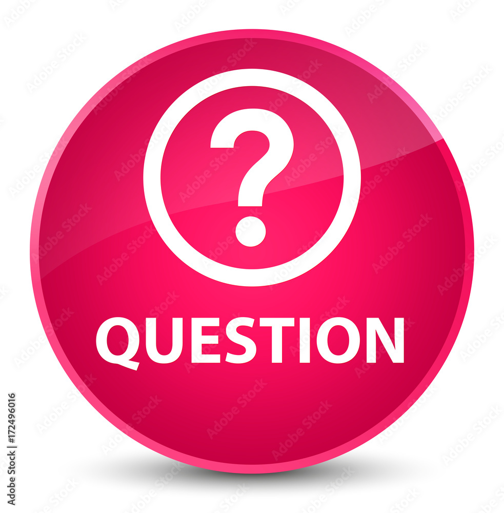 Question elegant pink round button Question elegant pink round button