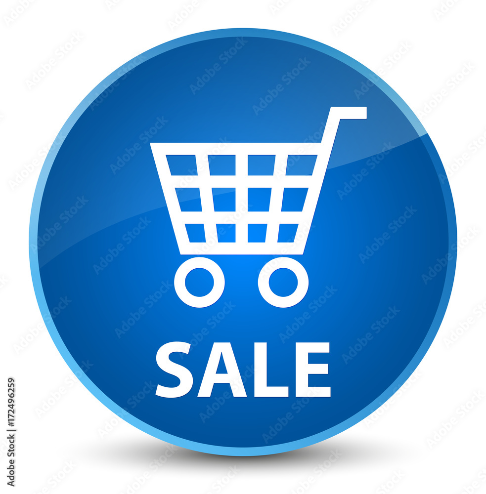 Sale elegant blue round button Sale elegant blue round button
