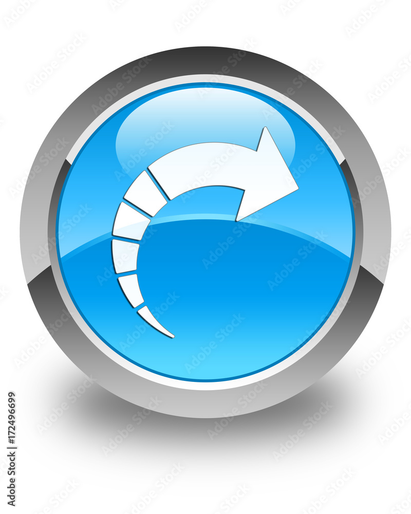 Next arrow icon glossy cyan blue round button Next arrow icon glossy cyan blue round button