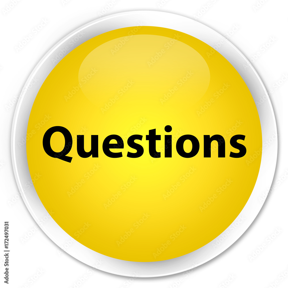 Questions premium yellow round button