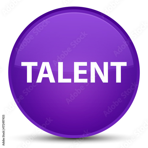 Talent special purple round button