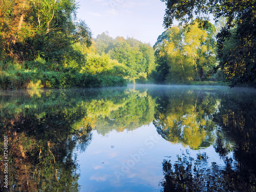 Early Autumn countryside morning Northern Ireland