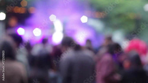 Wallpaper Mural Blurred People watching open air concert Torontodigital.ca