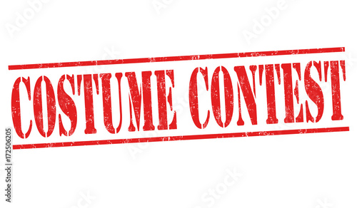 Costume contest  sign or stamp