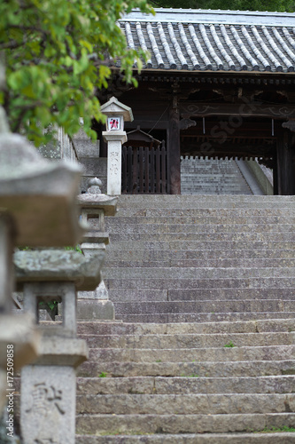 石階段　尾道市　大山寺