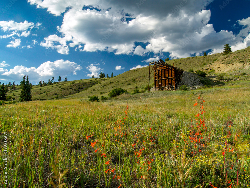 Mining Remains in the Rocky Mountains of Colorado