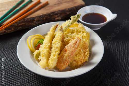 Mixed Tempura, Shrimp and Vegetables Tempura