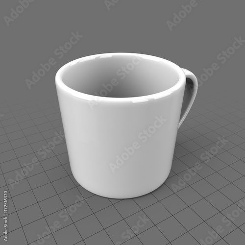 White coffee cup Stock 3D asset | Adobe Stock