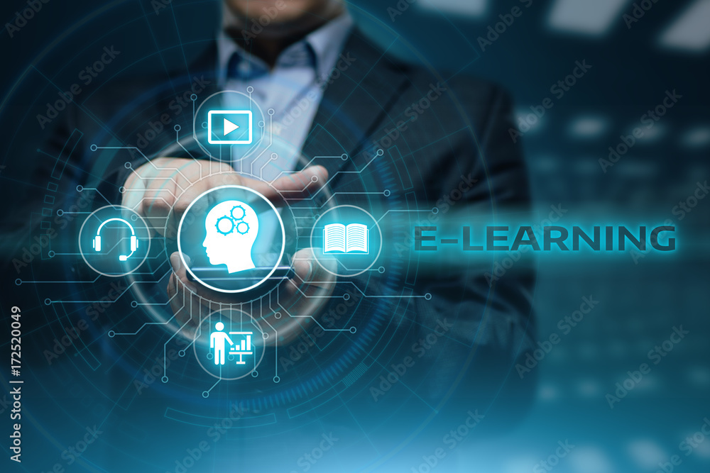 E-learning Education Internet Technology Webinar Online Courses concept E-learning Education Internet Technology Webinar Online Courses concept