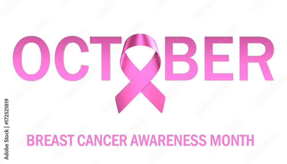 Illustration of breast cancer awareness month Illustration of breast cancer awareness month