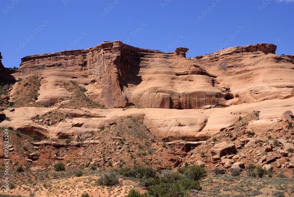 Sandstone Cliffs of Arches National Park Sandstone Cliffs of Arches National Park