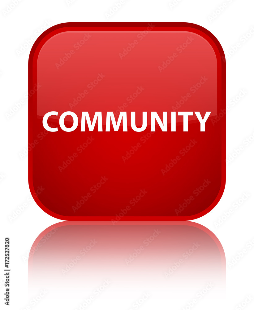 Community special red square button Community special red square button