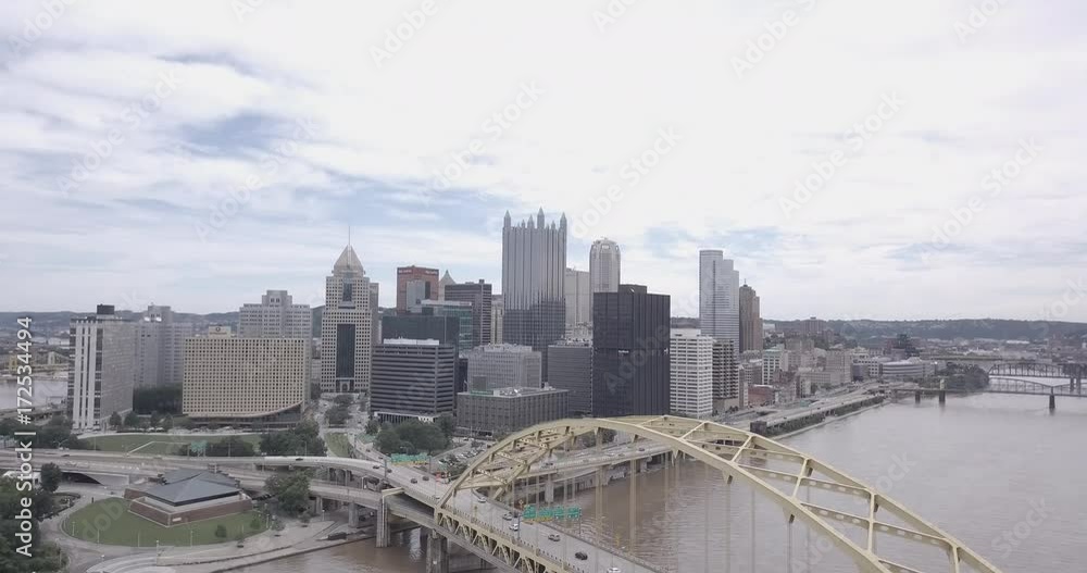 Pittsburgh skyline and the Fort Pitt brigde Pittsburgh skyline and the Fort Pitt brigde