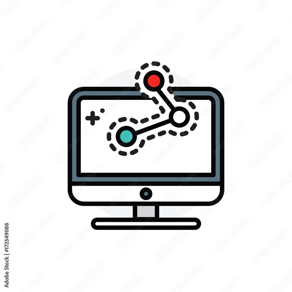 Sharing concept Isolated Line Vector Illustration editable Icon Sharing concept Isolated Line Vector Illustration editable Icon