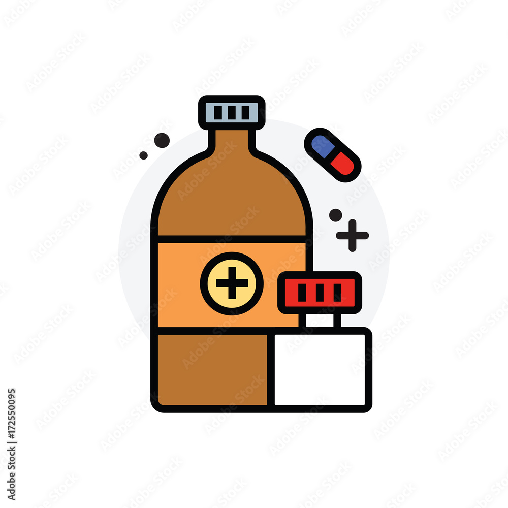 Drug concept Isolated Line Vector Illustration editable Icon Drug concept Isolated Line Vector Illustration editable Icon