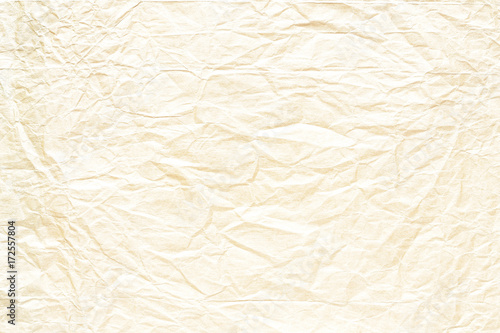 Old crumpled pale yellow texture