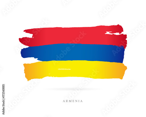 Flag of Armenia. Abstract concept