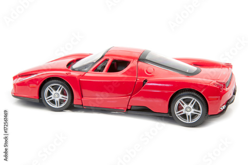 model of red car