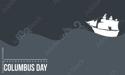 Columbus day celebration design collection